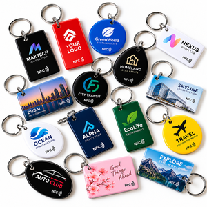 Porte-clés NFC personnalisés avec logo imprimé, étiquettes NFC intelligentes pour cadeaux promotionnels d'entreprise, événements professionnels et salons professionnels - Product Image 1