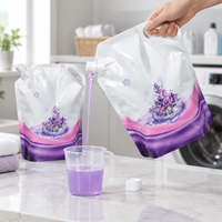 Pochette à bec verseur personnalisée imprimée en héliogravure pour aliments pour bébés avec bouchon rabattable anti-étouffement arrondi pour l'emballage de purée de fruits, yaourt, jus et gelée