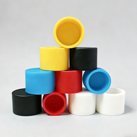 Capuchon d'extrémité rond en caoutchouc, protège-tube en silicone, protection filetage, vente en gros, lot en vrac, souple, anti-poussière, antidérapant