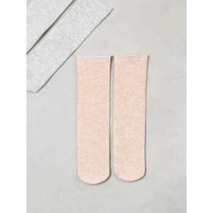 Calzini da ragazza di visone taglia unica da donna con Logo personalizzato in maglia monouso leggero traspirante caldo per bracciale con stampa Casual con equipaggio in Spandex primaverile - Product Image 1