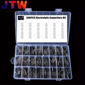 ชุดตัวอย่างคาปาซิเตอร์อะลูมิเนียมอิเล็กโทรไลต์ JTW 0.1UF-1000UF แบบโพลาไรซ์ สำหรับซ่อมอุปกรณ์อิเล็กทรอนิกส์และงาน DIY - Product Image 3