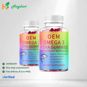 Suplemen Permen Gummy Omega-3 <span class=keywords><strong>DHA</strong></span> Minyak Ikan Dewasa Berkualitas Tinggi OEM/ODM Meningkatkan Daya Ingat & Kualitas Tidur - Product Image 1