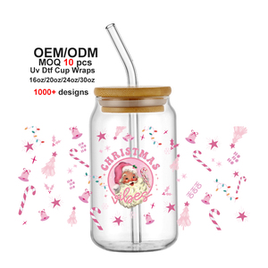 Proveedor de Envolturas Personalizadas con Diseño Navideño y de Halloween, Resistentes al Agua, para Vasos de 16 oz, Transferencias UV DTF, Pegatinas para Vasos y Termos - Product Image 3