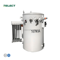 Prix du transformateur de puissance monophasé à haute tension monté sur poteau, 5 25 Kva 11kv 10kva 16kva 30kva 600kva