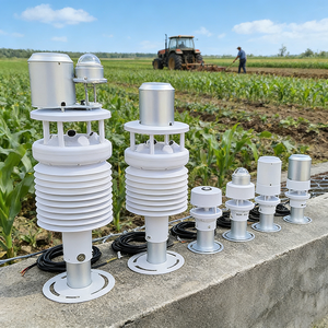 สถานีตรวจอากาศสำหรับฟาร์มเกษตรอัจฉริยะ พร้อมเซ็นเซอร์ตรวจวัดคุณภาพอากาศ PM2.5 PM10 เซ็นเซอร์วัดความเร็วลมแบบอัลตราโซนิก ระบบตรวจสอบสภาพแวดล้อม - Product Image 1
