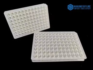 Plaque PCR 96 puits compatible Biorad ABI, non-bordée, en polypropylène blanc, pour réaction PCR en temps réel - Product Image 4