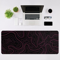 Tapis de souris de jeu en caoutchouc avec repose-poignet, antidérapant, taille personnalisée pour ordinateur, PC, bureau, maison