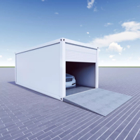 Contenedor Modular Portátil Pequeño de 20FT/40FT, Garaje Móvil de Lujo, Contenedor de Almacenamiento de Acero, Villa, Casa