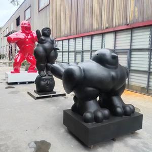 Escultura de Bronce Fundido, Suministro de Fábrica, Artesanía Metálica Famosa, Estatua de Pájaro Gordo de <span class=keywords><strong>Fernando</strong></span> Botero para Exhibición en Jardín - Product Image 3