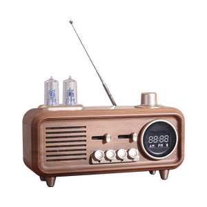 Vofull Rétro Réveil en Bois <span class=keywords><strong>Radio</strong></span> Haut-Parleur Rechargeable 1500mhA Batterie AS32 TWS <span class=keywords><strong>Radio</strong></span> Portable TF Meilleur <span class=keywords><strong>Radio</strong></span> Rétro Vintage - Product Image 6