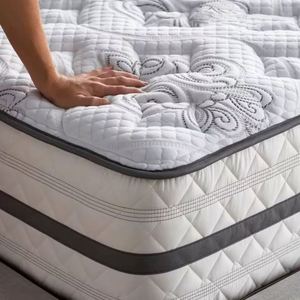 Queen Size <b>Foldable</b> Inflatable Air Bed <b>Mattress</b> Built-In Pump 110V Flocked Top Air <b>Mattress</b> for Guest Bedroom Furniture Living - Product Image 4
