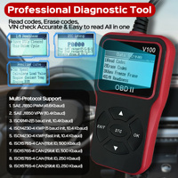 Lecteur de code de diagnostic automobile OBD2, lecteur de code de panne du moteur, scanner capable de diagnostiquer, outil de numérisation pour toutes les voitures avec protocole OBD II