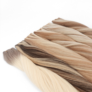 Nuova Tendenza: Extension di Capelli Umani Invisibili 100% con Doppia Tessitura e Punte Spesse, Nuova Trama Genius Annodata a Mano, la Trama Più Sottile - Product Image 2