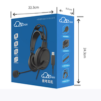 Headphone Over-ear Nyaman dengan Mikrofon Unidirectional yang Jernih dan Peredam Kebisingan untuk Ujian Terawasi dan Call Center