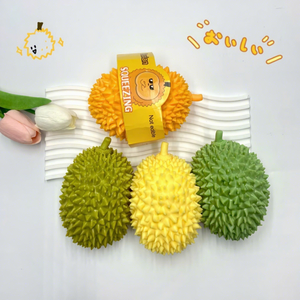 Pelotas Antiestrés de Durian, Bolas de Compresión con Forma de Fruta, de Rebote Lento, para Aliviar el Estrés, Juguete Blando de Durian - Product Image 1
