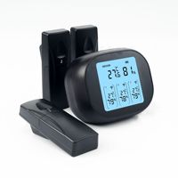 Thermo higrometer pengukur belakang LCD, instrumen temperatur sensor kelembapan akurasi tinggi untuk penggunaan rumah tangga gudang anggur