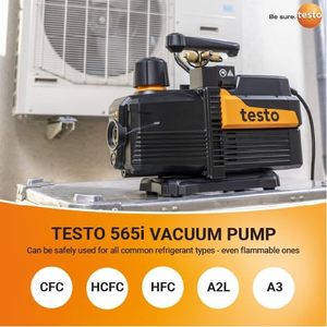 Testo 565i Vacuum Pump 7 CFM HVAC Smart Pump With Integrated Decay Test Floor Mounted - Product Image 5