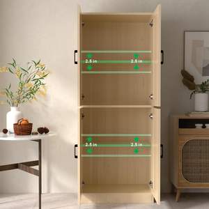 Offres Spéciales: <span class=keywords><strong>Armoire</strong></span> de chambre simple moderne, placard de rangement abordable, grand <span class=keywords><strong>garde</strong></span>-<span class=keywords><strong>manger</strong></span>, placard - Product Image 4