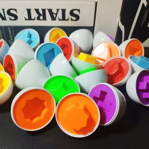 Набор развивающих игрушек для малышей 2024: яйца-сортер для изучения цветов и форм, игрушка-головоломка Монтессори для дошкольников, умные витые яйца для сопоставления - Product Image 4