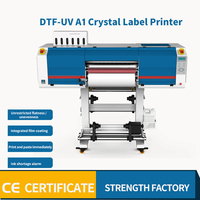 Imprimante UV DTF A1 à film en rouleau pour petite entreprise Machine d'impression UV pour bouteille d'étiquette de logo de cadeau et décoration d'emballage