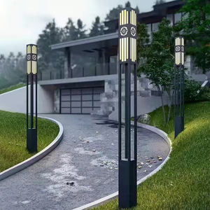 โคมไฟสวน LED กลางแจ้ง พร้อมโคมแก้ว แสงสีขาวอบอุ่น 2700K  กันน้ำ IP66 ตัวโครงเหล็ก ติดตั้งแบบฝัง ใช้ไฟ AC 220V พร้อมเซ็นเซอร์ตรวจจับความเคลื่อนไหว ใช้พลังงานแสงอาทิตย์ - Product Image 6