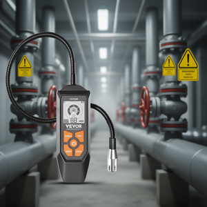 Détecteur de fuite de gaz Vevor, sonde de 18,5 pouces, analyseur de gaz naturel, sensibilité 50-10000 PPM, alarme sonore et lumineuse - Product Image 2