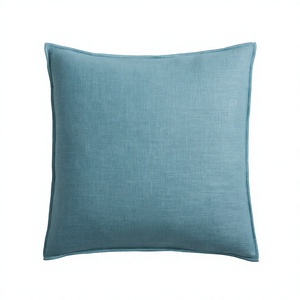Modern Double Sided 100% Linen Solid Natural Decoration <b>Throw</b> Pillow Sham Cushion Case Soft Pillow Cover From <b>Indian</b> Supplier - Product Image 1