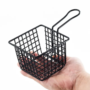 Đa chức năng Mini vuông sắt mạ điện khoai tây chiên & gà chiên giỏ cho nhà bếp nấu ăn colanders & lọc - Product Image 2