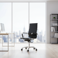 Chaise ergonomique en cuir de qualité supérieure, réglable en hauteur et inclinable, pour le bureau à domicile