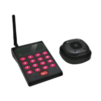 Système de radiomessagerie sans fil Pager Table d'appel sans fil Buzzer Invités du restaurant 10 pages 1 émetteur à clavier