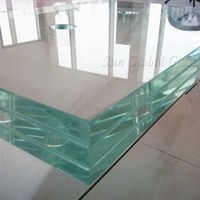 Fabricant de verre feuilleté trempé SGP PVB transparent de sécurité 6.38mm-12mm pour escalier de salle de bain de différentes tailles disponibles