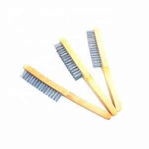 Heavy Duty Cleaning Handmade Steel Brass Wire <strong>Brush</strong> Hand <strong>Brushes</strong> With Wooden Handle - Product Image 1