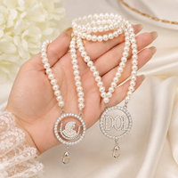Collier ras du cou personnalisé en gros, fait sur mesure, avec perles, signe maçonnique, pour femmes