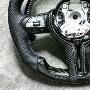 Volant <span class=keywords><strong>de</strong></span> <span class=keywords><strong>direction</strong></span> automobile sport en cuir et fibre <span class=keywords><strong>de</strong></span> carbone avec LED pour BMW F10 F30 F32 F80 F82 E90 E92 E70 F20 E84 M2-M5 - Product Image 5