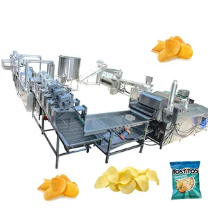 Lini Produksi Chip Kentang Beku, 500Kg/Jam CIP Kentang Pringles Lini Produksi