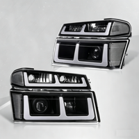 Kit de phares avant de voiture de style projecteur, phares LED automatiques, feux de jour DRL, ensemble de remplacement pour Chevrolet Colorado 2004-2012