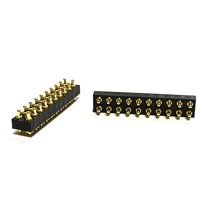 2Rows 2x10 20Pins 2.5PH Customized High Precision Pogo Pin Spring Pins