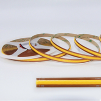 Lampu Strip LED SXZM COB 528Leds/m 8MM 13W/M PCB Tembaga Bebas Potong 12/24V USB NFC Cahaya Merata untuk DIY Plafon Kabinet
