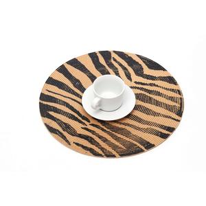 Dệt da rắn thiết kế bóng PP nhựa bảng placemat không trơn trượt và không thấm nước với Vòng Bện cạnh có thể tái chế - Product Image 3