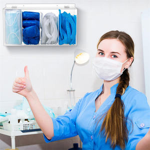Support mural en acrylique <span class=keywords><strong>jetable</strong></span> pour <span class=keywords><strong>masque</strong></span> facial Distributeur de bouffant - Product Image 4