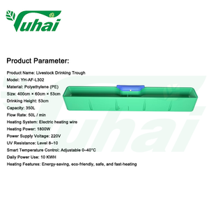 Abbeveratoio Riscaldato per Animali, Vasca d'Acqua per Bestiame, Abbeveratoio per Mucche e Bovini - Product Image 3
