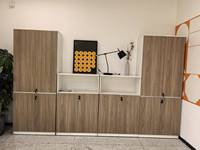 Gabinete de Almacenamiento de Madera con Doble Puerta y Cerradura, Archivador Lateral para Oficina en Casa, Mueble de Oficina