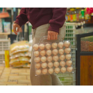 15/30 khay trứng trong suốt thực phẩm an toàn Stackable & Portable trứng hộp lưu trữ trang trại phong cách nhựa hộp trứng - Product Image 6