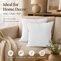 Housse de coussin de canapé multi-tailles pour la décoration intérieure, taie d'oreiller carrée multicolore