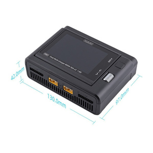 Cargador de Doble Canal ToolkitRC M8D 1600W 1-8S con Pantalla Táctil para Drones/Autos/Barcos RC, Carga Rápida 2x800W, ABS 1600W - Product Image 4