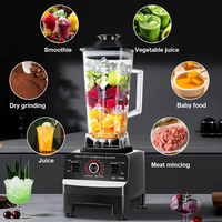 IJsbreker Commerciële Blender 2L Heavy Duty Fruit Smoothie Mixer Kleine Blenderbeker Private Label Huishoudelijk Hotel Gebruik 5+ Snelheden