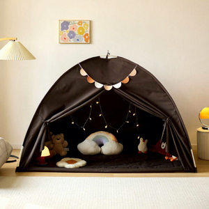 Tente de jeu pour enfants de 1 à 8 ans, <span class=keywords><strong>lit</strong></span> de couchage à déverrouillage rapide, jouet en peluche, tente intérieure, nouvelle yourte, grande maison de jeu, 195 cm, <span class=keywords><strong>tipi</strong></span> - Product Image 1