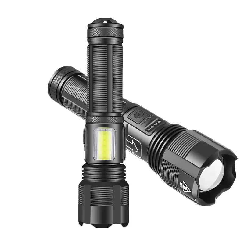 WARSUN Outdoor DM122 IPX5 1000Lm Super Bright Multifunctional Powerful Torch led Pocket Waterproof led Zoomable Flashlight