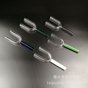 Glass Y Tube 8x80 Hookah Mouthpiece Transparent Pink Black Blue White Jade Amber Durable Pipe Accessory - Product Image 3