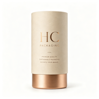 Emballage de luxe en tube rigide pour produits cosmétiques et soins corporels, boîte cylindrique personnalisée avec logo, emballage de tube haut de gamme, usine OEM